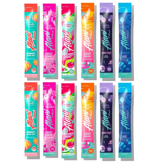 New Alani Energy Drink Powder Variety Pack – 12 Stick Sampler, ALL 6 Flavors with 200mg Caffeine Each | Preworkout Boost & Electrolytes Powder Packets REPACKAGED BY Trendy Stuff Online